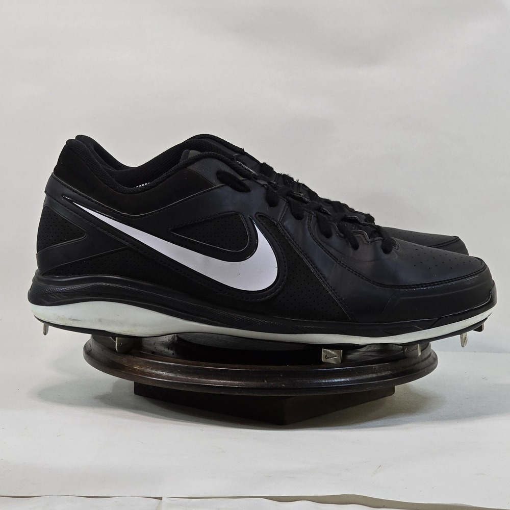 Nike MVP Pro Metal Baseball Cleats Shoes Mens 14 Black White 524641-010 Air Low